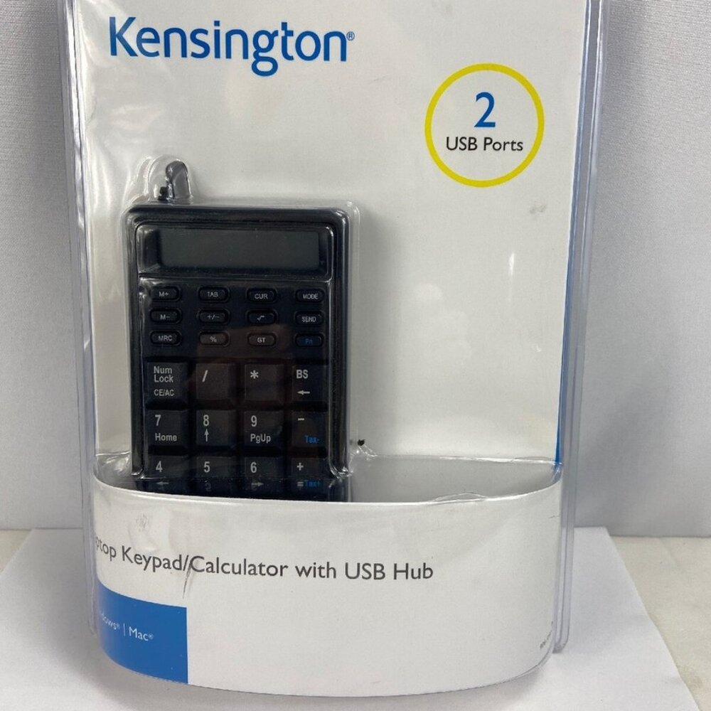 NWT Kensington K72274US Black USB Keypad Calculator Mini Notebook Keypad